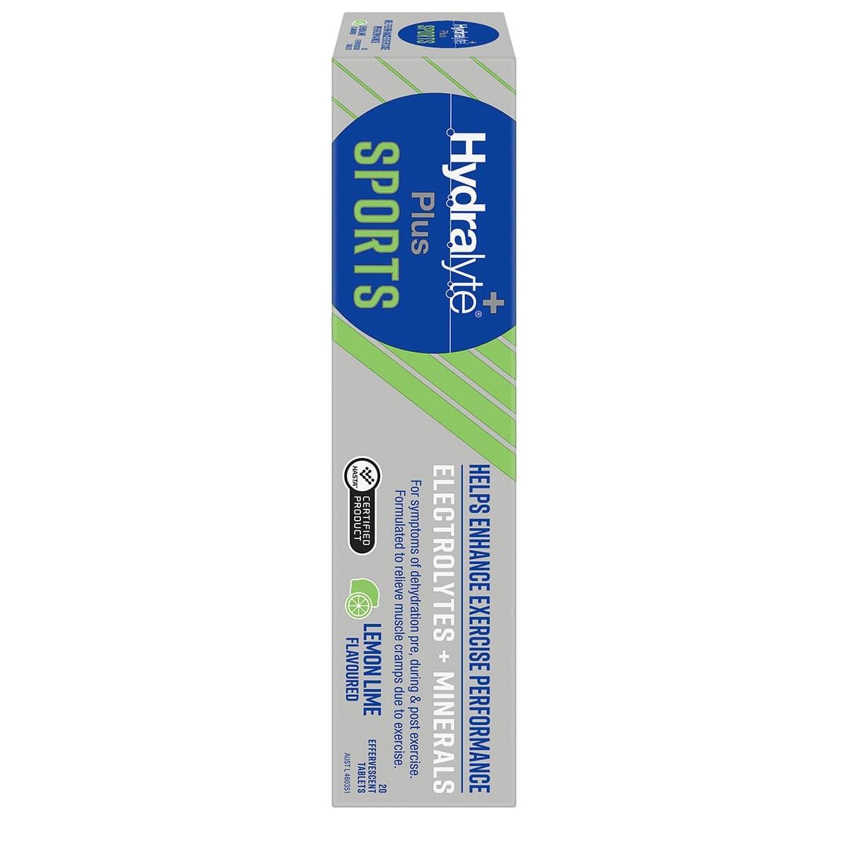 Thumbnail Hydralyte Plus Sports Effervescent Electrolyte Tablets Lemon Lime 20 Pack