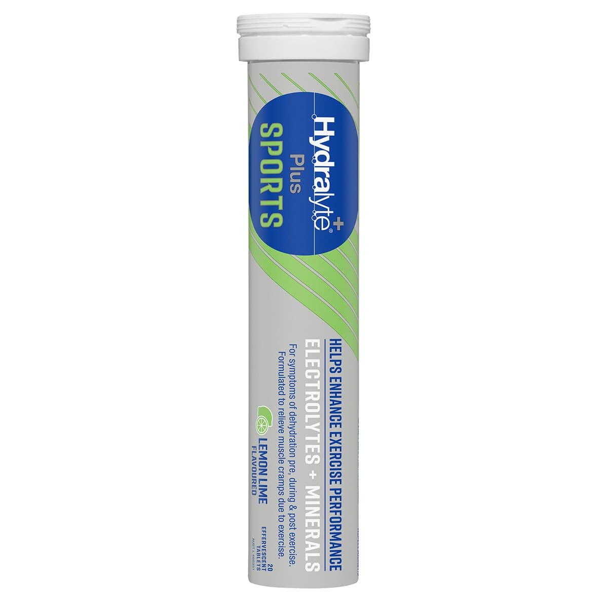 Thumbnail Hydralyte Plus Sports Effervescent Electrolyte Tablets Lemon Lime 20 Pack