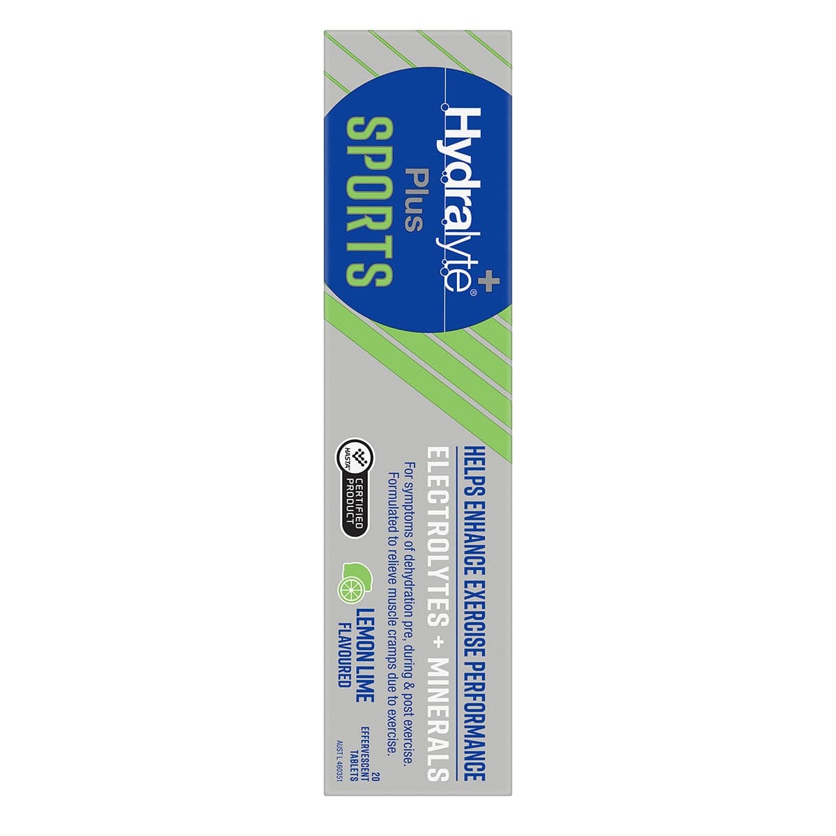 Thumbnail Hydralyte Plus Sports Effervescent Electrolyte Tablets Lemon Lime 20 Pack