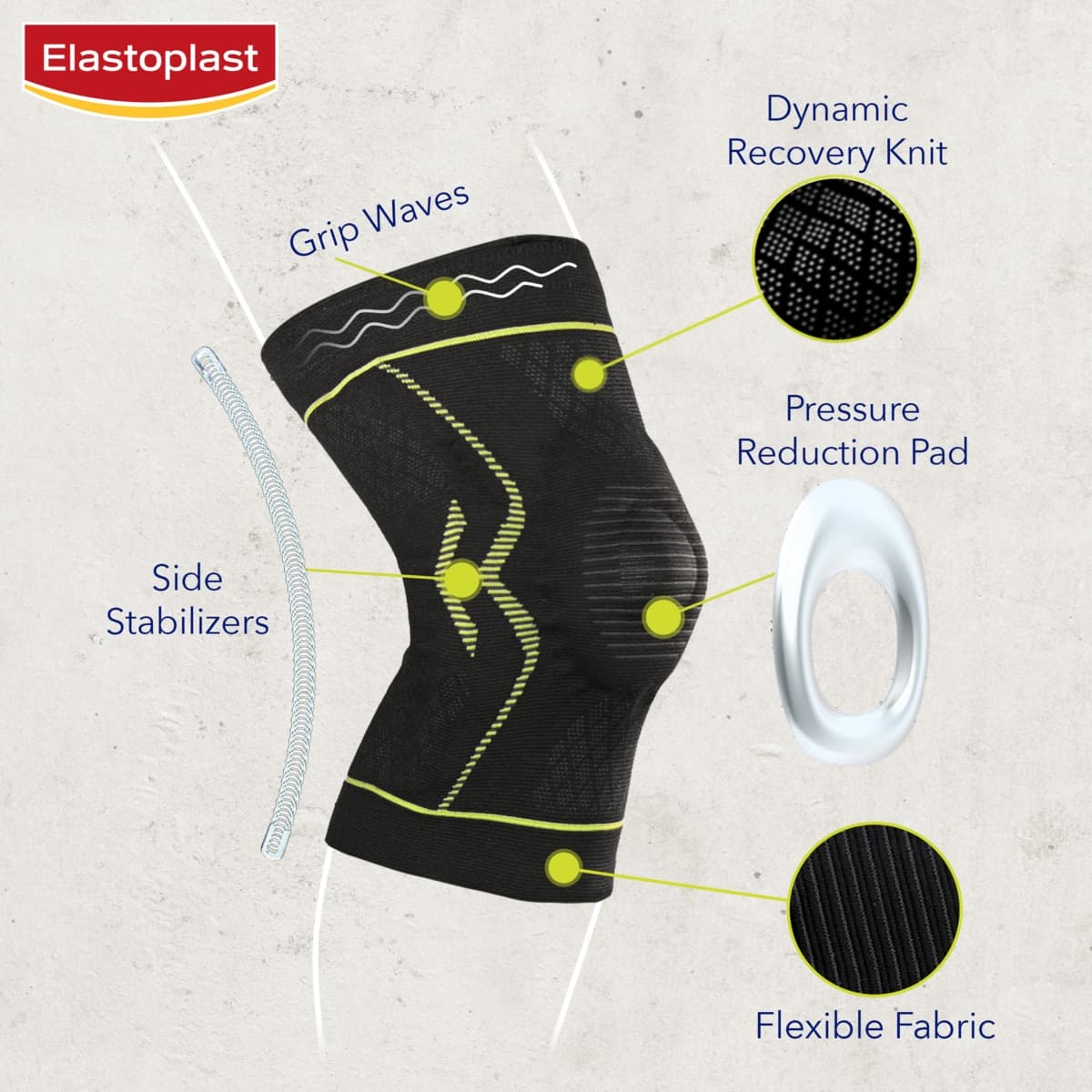 Thumbnail Elastoplast Performance Knee Support Medium 1 Pack