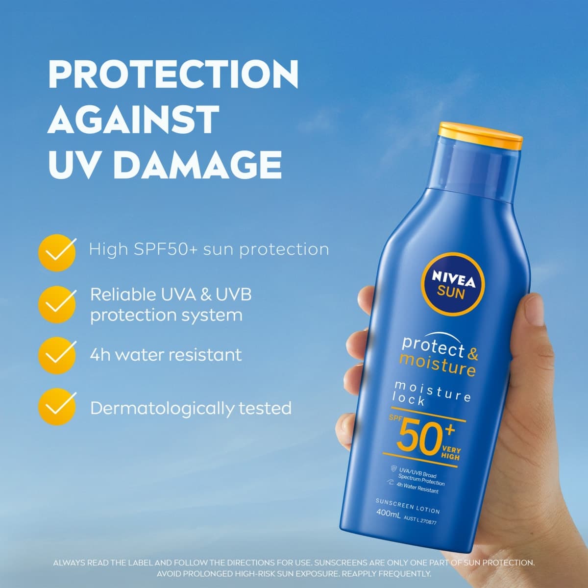 Thumbnail Nivea Sun Protect & Moisture Moisture Lock Sunscreen Lotion SPF50 400ml