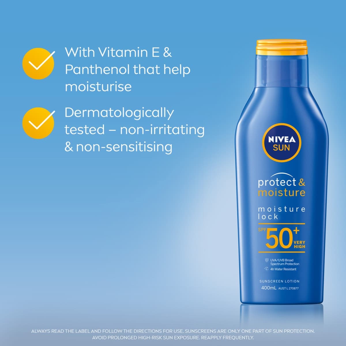 Thumbnail Nivea Sun Protect & Moisture Moisture Lock Sunscreen Lotion SPF50 400ml