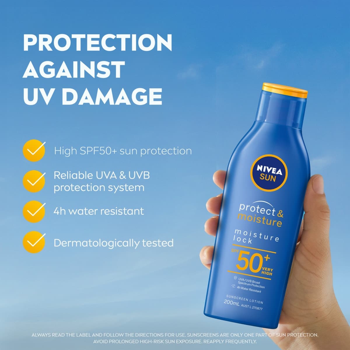 Thumbnail Nivea Sun Protect & Moisture Moisture Lock Sunscreen Lotion SPF50 200ml
