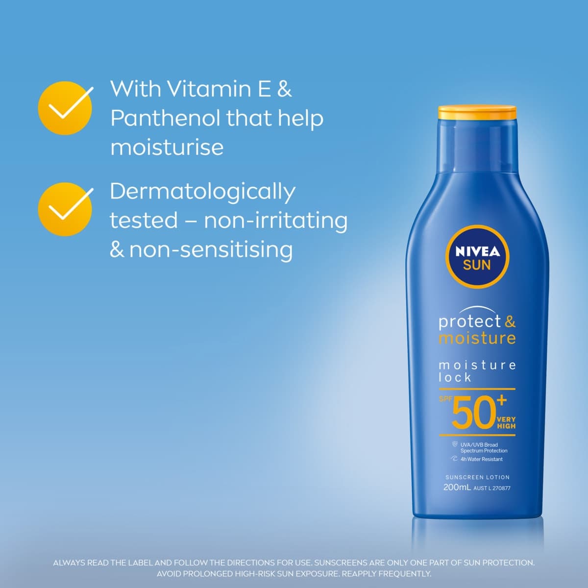 Thumbnail Nivea Sun Protect & Moisture Moisture Lock Sunscreen Lotion SPF50 200ml
