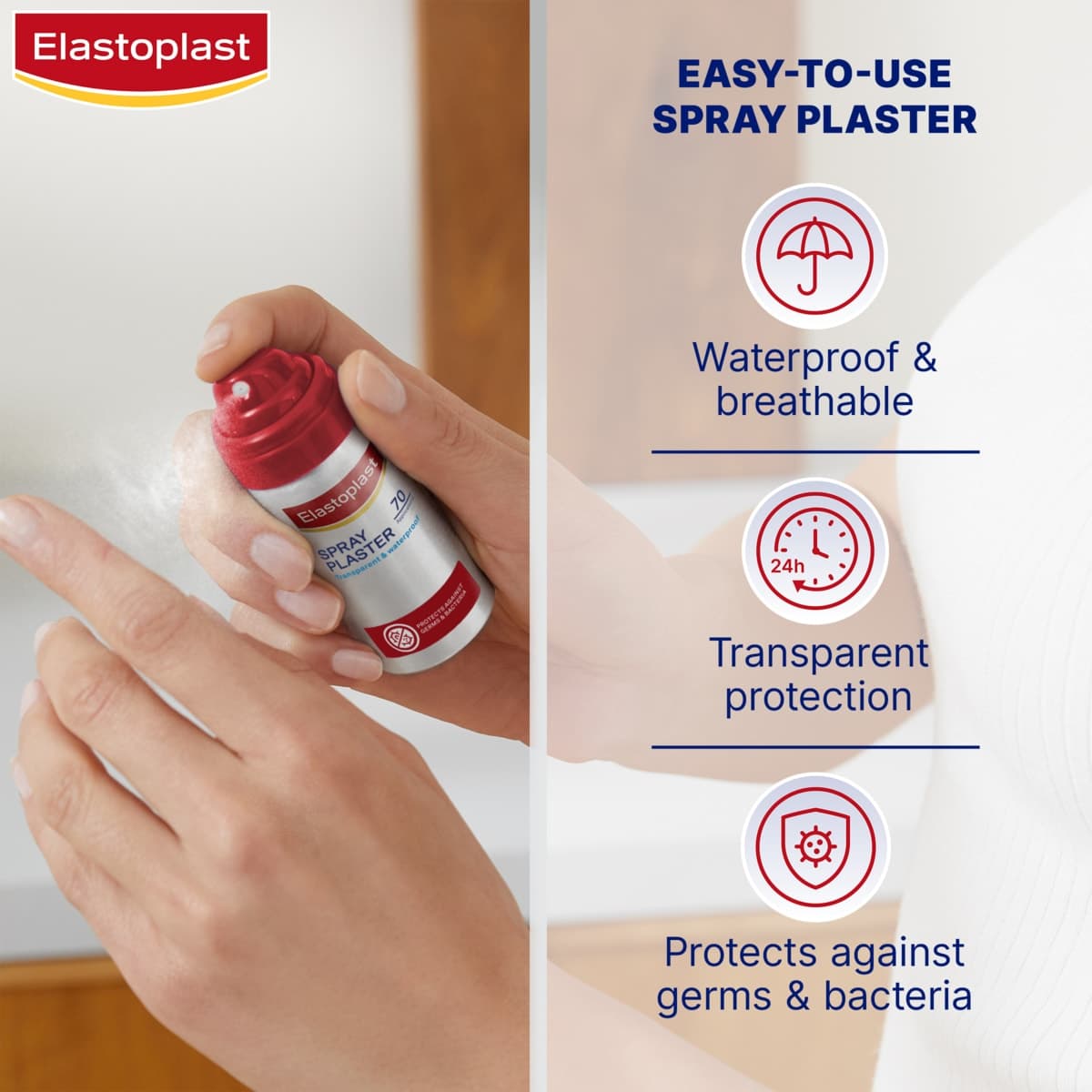 Thumbnail Elastoplast Spray Plaster Waterproof & Transparent 40ml