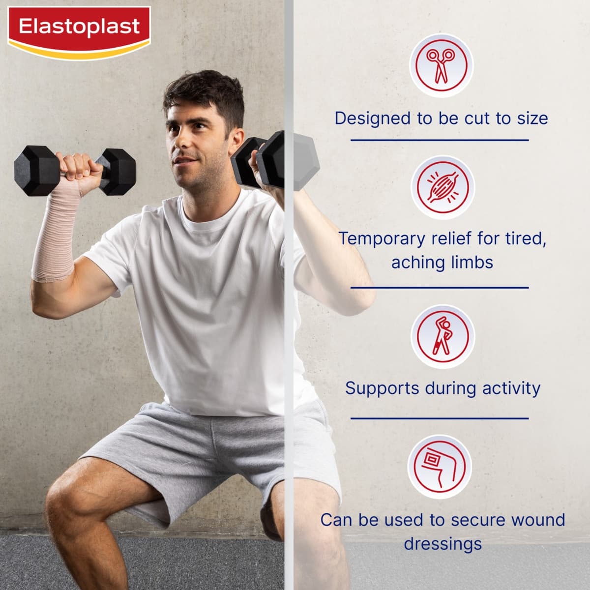 Thumbnail Elastoplast Elastic Tubular Support Bandage Size F 1m