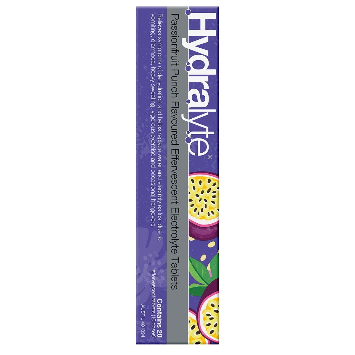 Thumbnail Hydralyte Effervescent Electrolyte Tablets Passionfruit 20 Pack