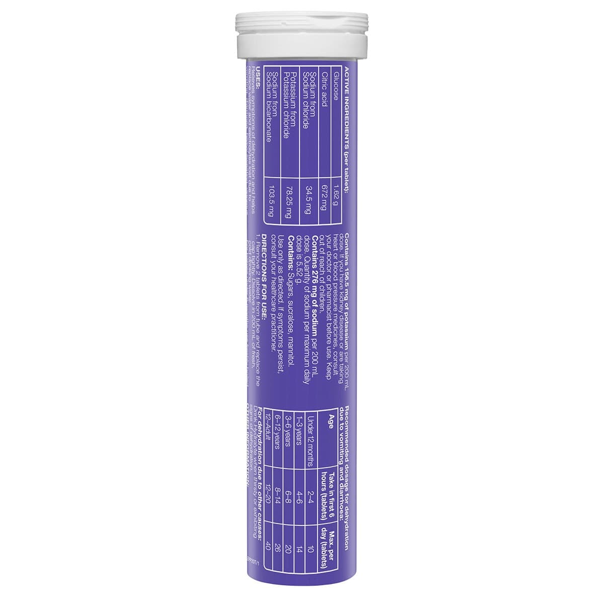 Thumbnail Hydralyte Effervescent Electrolyte Tablets Passionfruit 20 Pack