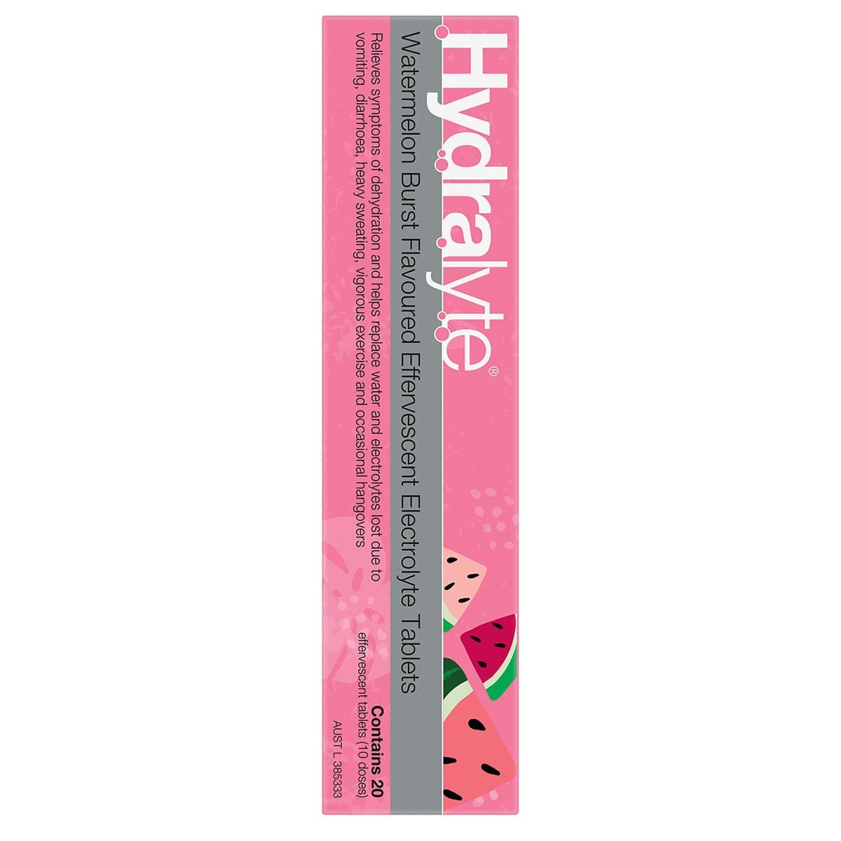 Thumbnail Hydralyte Effervescent Electrolyte Tablets Watermelon 20 Pack