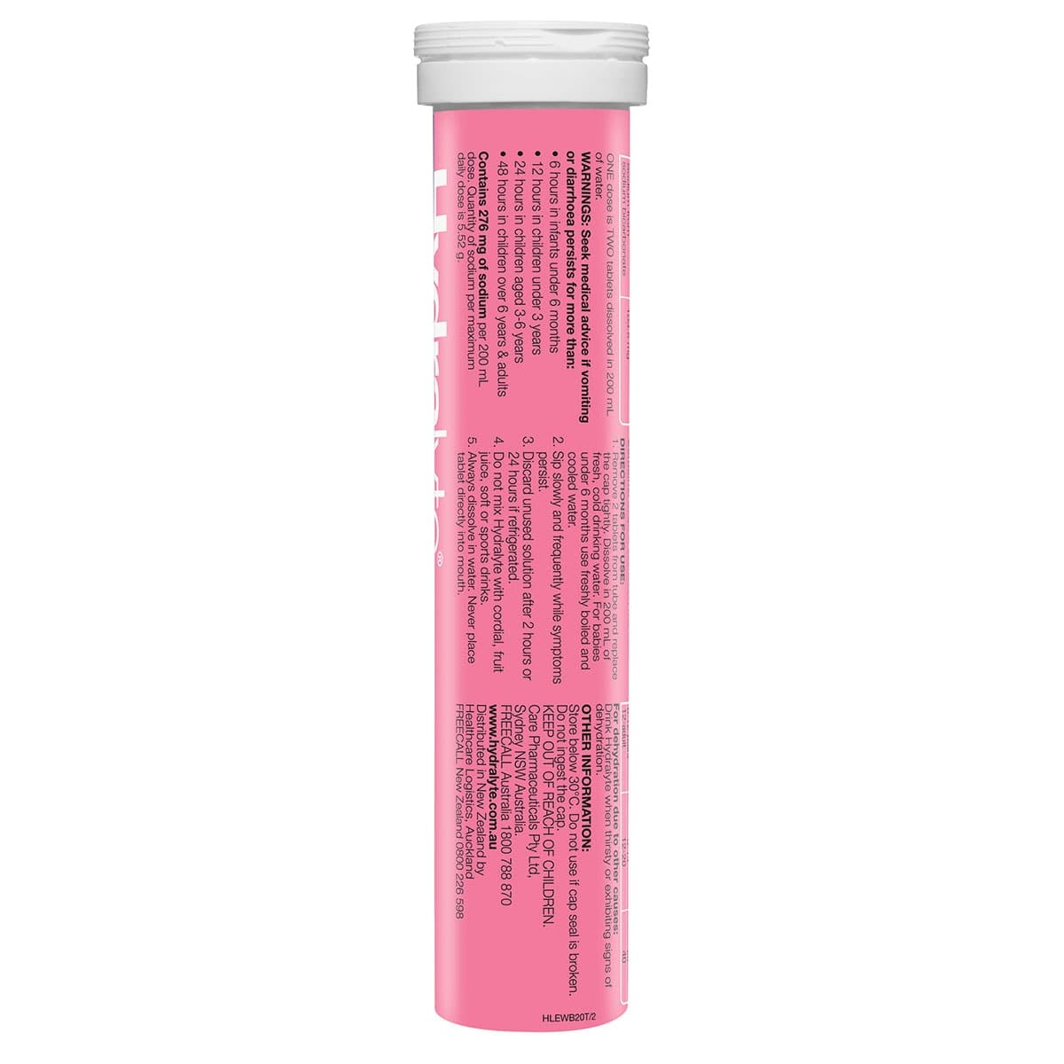 Thumbnail Hydralyte Effervescent Electrolyte Tablets Watermelon 20 Pack