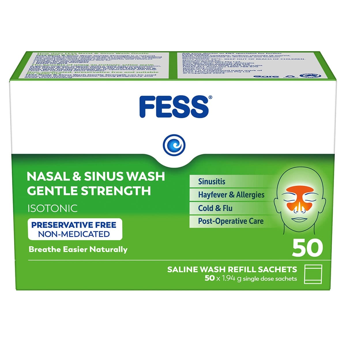 Thumbnail Fess Nasal & Sinus Wash Refill Gentle Strength 50 Sachets
