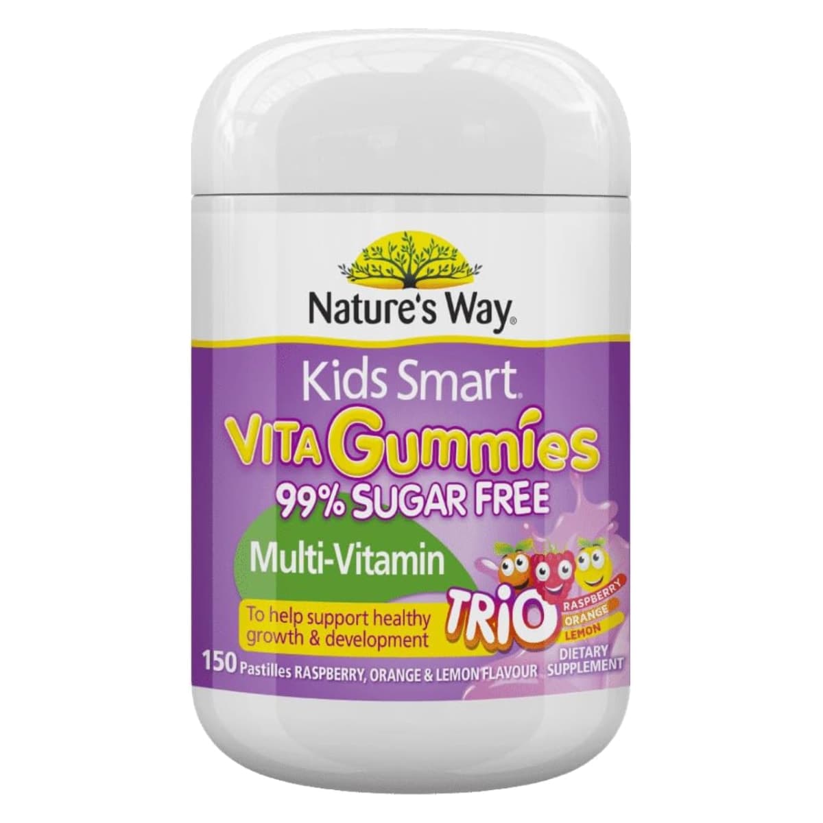 Thumbnail Nature's Way Kids Smart Vita Gummies MultiVitamin 99% Sugar Free Trio Flavour 150 Pack