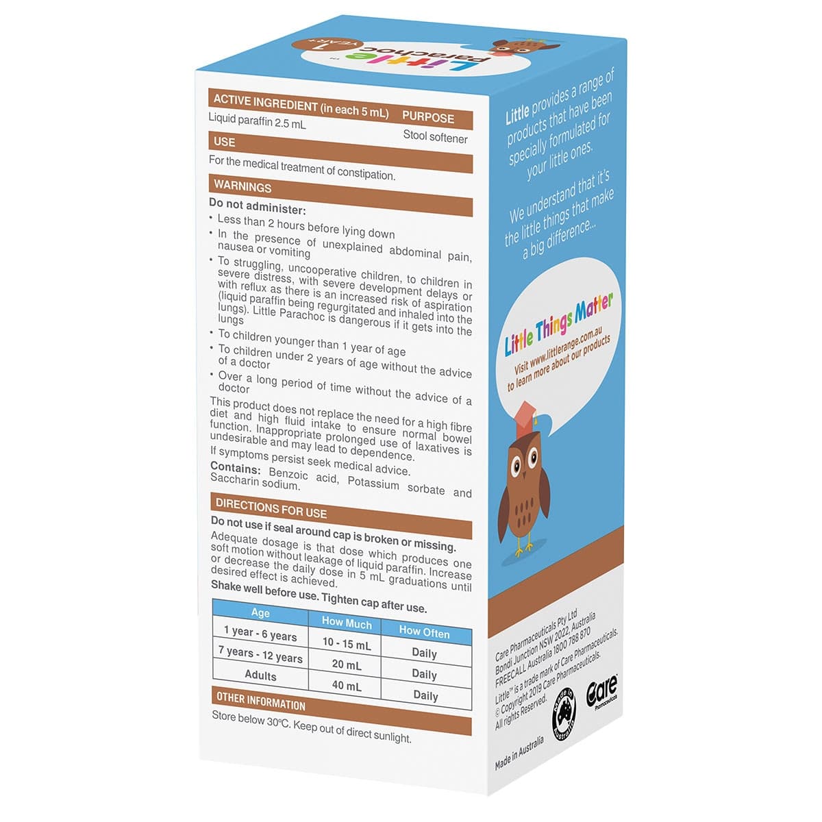 Thumbnail Little Parachoc Liquid Paraffin Choco Vanilla 200ml