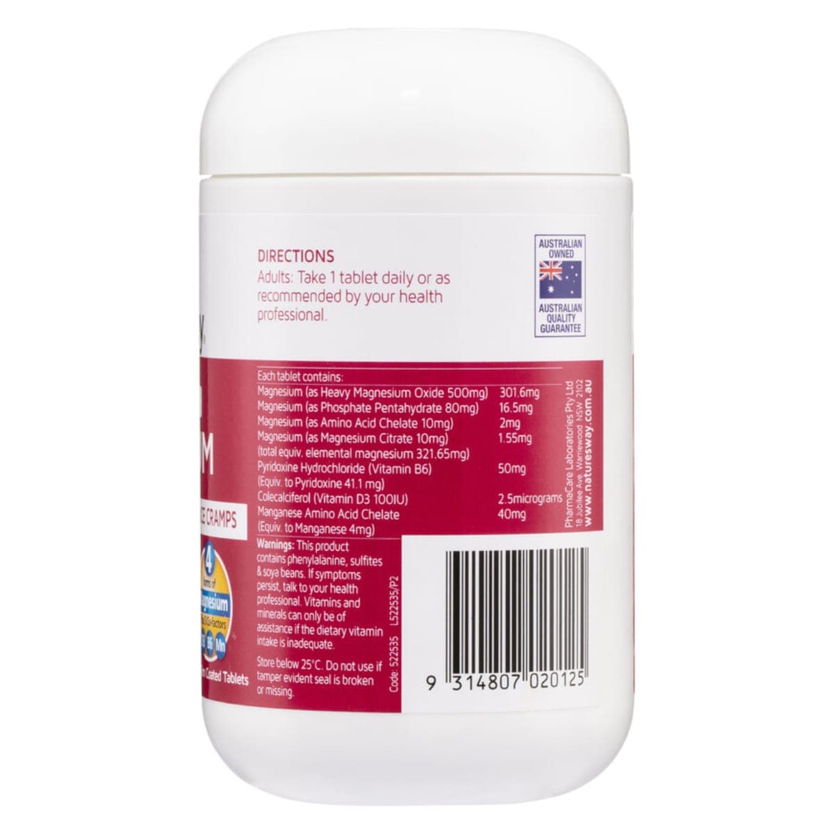 Thumbnail Nature's Way High Strength Magnesium 150 Tablets