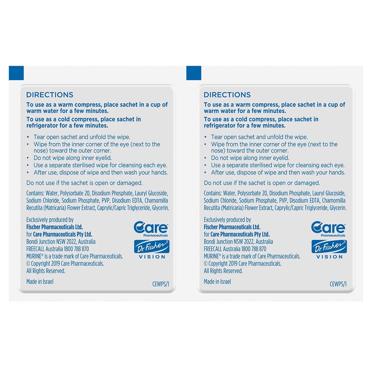 Thumbnail Murine Clear Eyes Gentle Cleansing Wipes 30 Pack