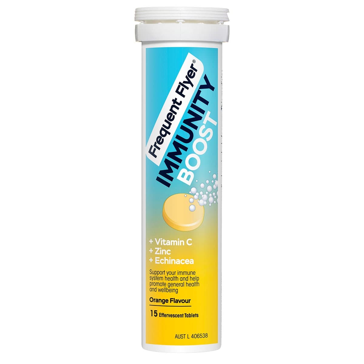 Thumbnail Frequent Flyer Immunity Boost Effervescent Tablets Orange 15 Pack