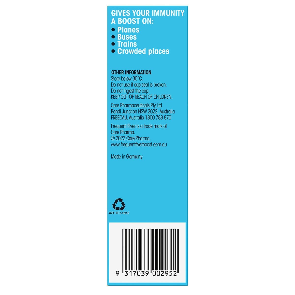 Thumbnail Frequent Flyer Immunity Boost Effervescent Tablets Orange 15 Pack