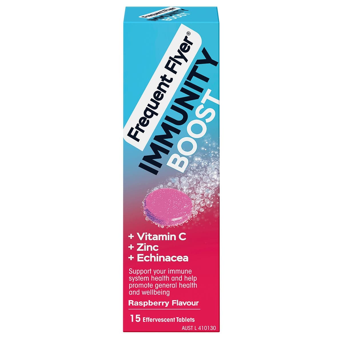 Thumbnail Frequent Flyer Immunity Boost Effervescent Tablets Raspberry 15 Pack