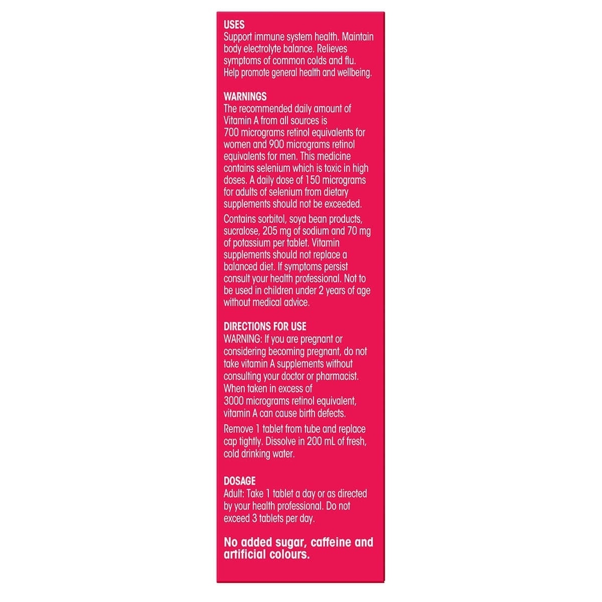 Thumbnail Frequent Flyer Immunity Boost Effervescent Tablets Raspberry 15 Pack