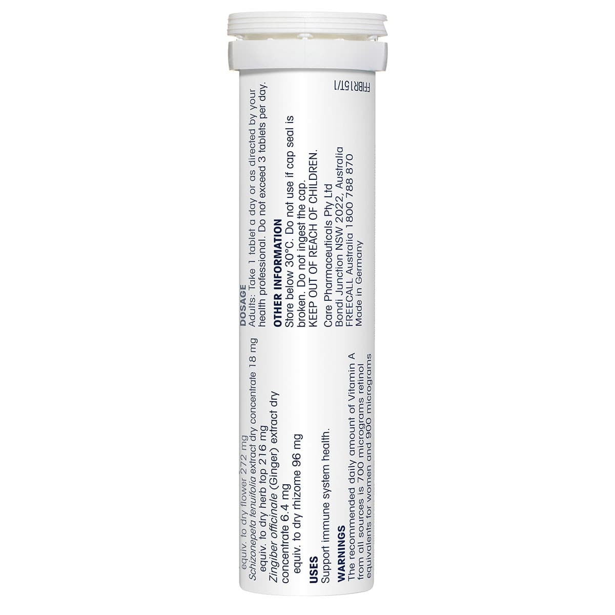Thumbnail Frequent Flyer Immunity Boost Effervescent Tablets Raspberry 15 Pack