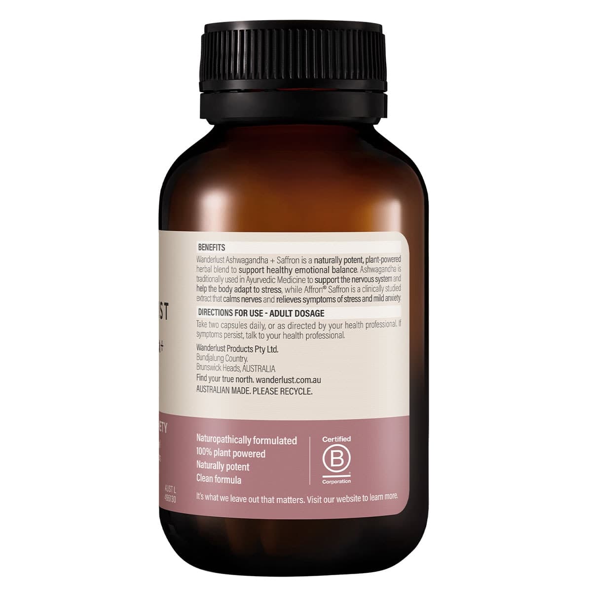 Thumbnail Wanderlust Ashwagandha + Saffron 60 Capsules