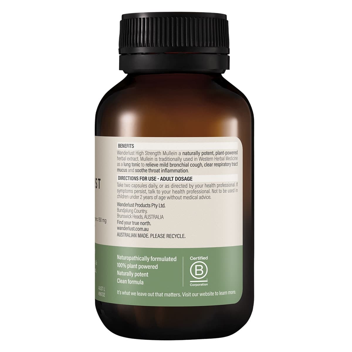 Thumbnail Wanderlust High Strength Mullein 60 Capsules