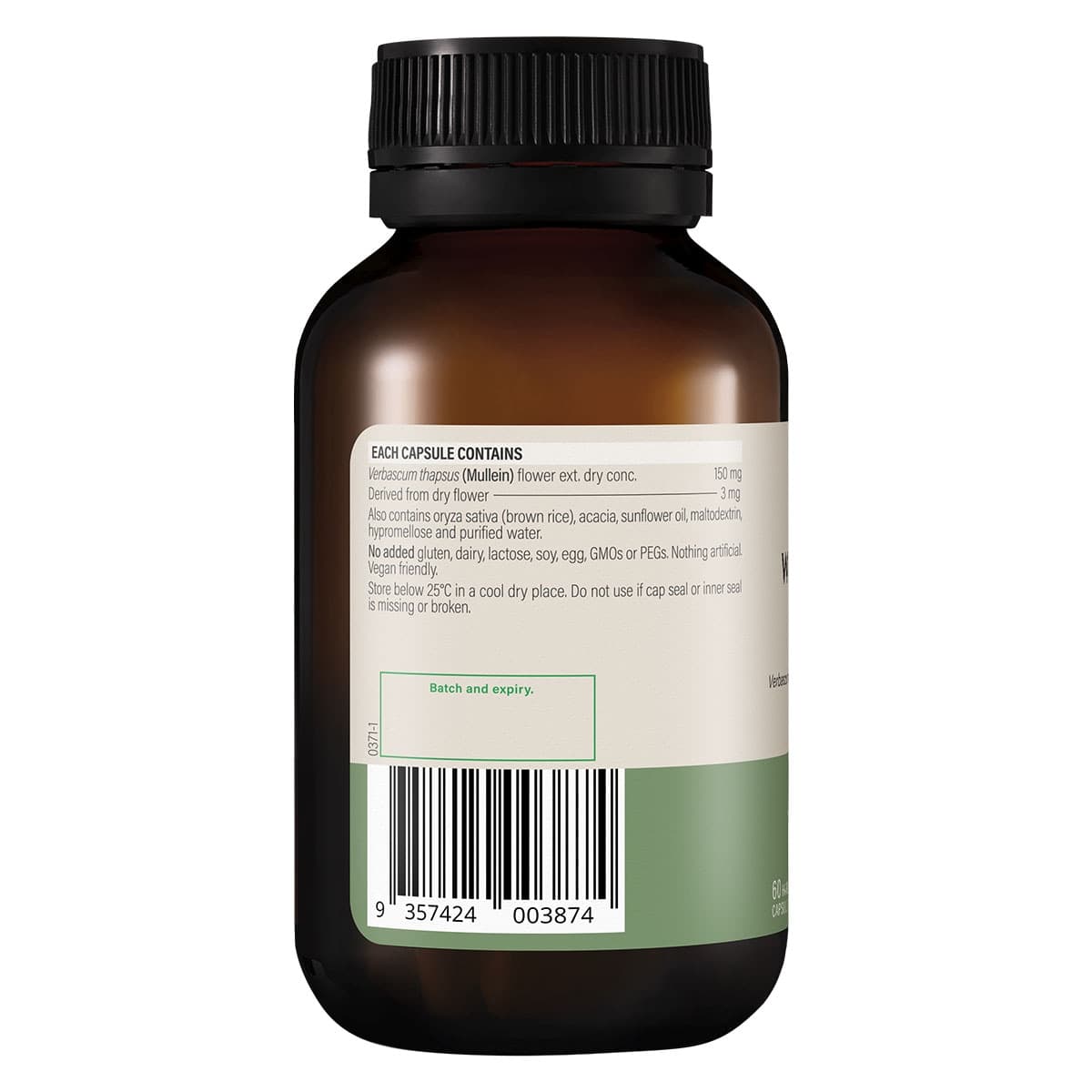 Thumbnail Wanderlust High Strength Mullein 60 Capsules