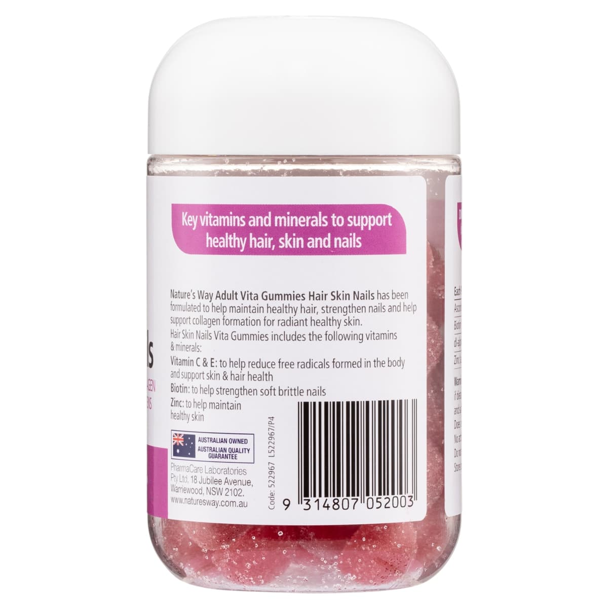 Thumbnail Nature's Way Adult Vita Gummies Hair Skin & Nails 60 Pack