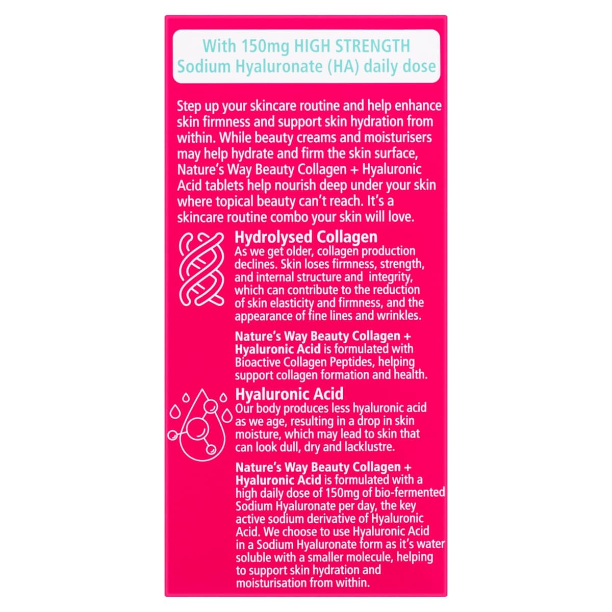 Thumbnail Nature's Way Beauty Collagen + Hyaluronic Acid 60 Tablets