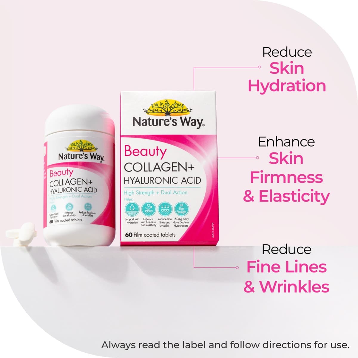 Thumbnail Nature's Way Beauty Collagen + Hyaluronic Acid 60 Tablets