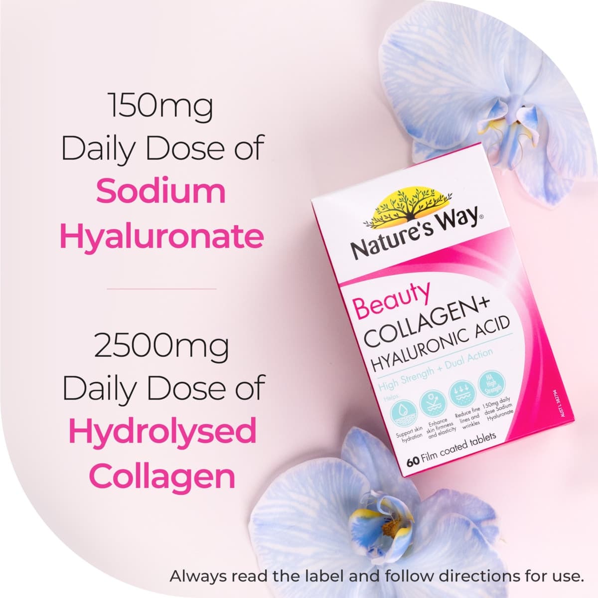 Thumbnail Nature's Way Beauty Collagen + Hyaluronic Acid 60 Tablets