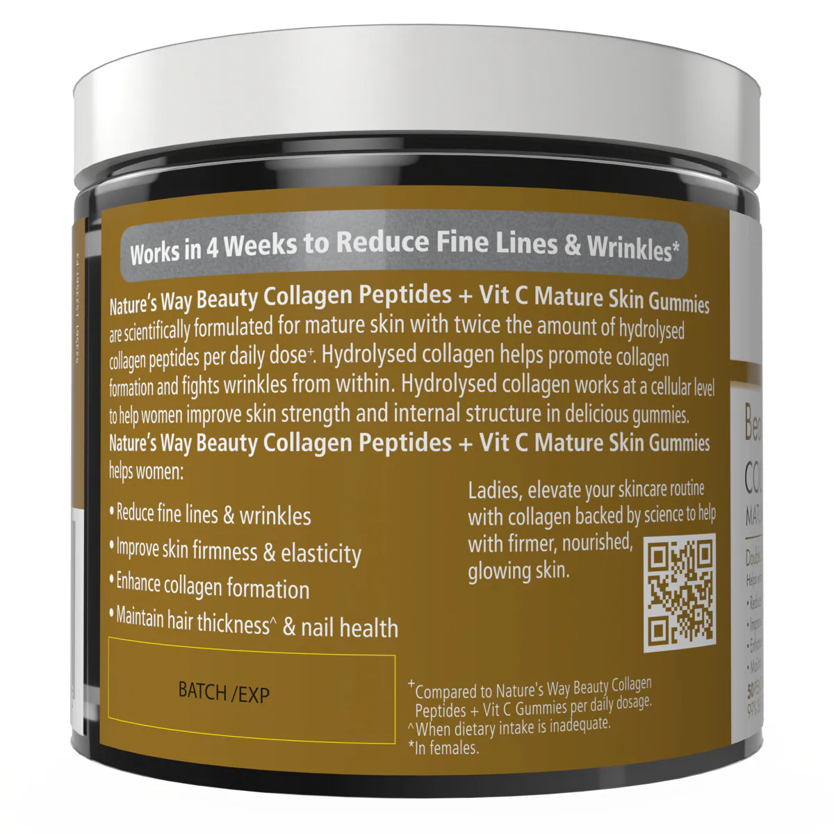 Thumbnail Nature's Way Beauty Collagen + Vit C Mature Skin Gummies 50 Pack