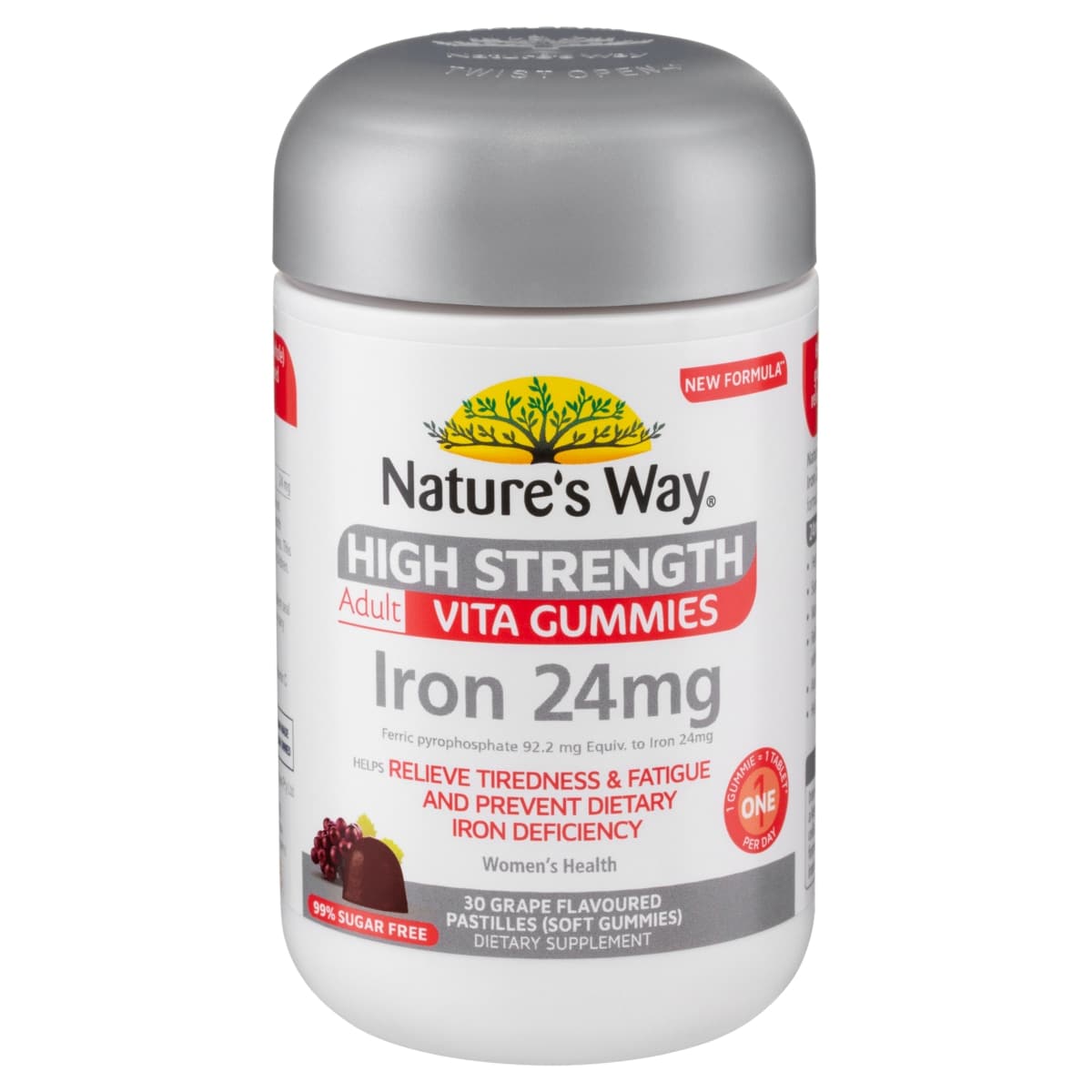 Thumbnail Nature's Way High Strength Adult Vita Gummies Iron 24mg - 30 Pack
