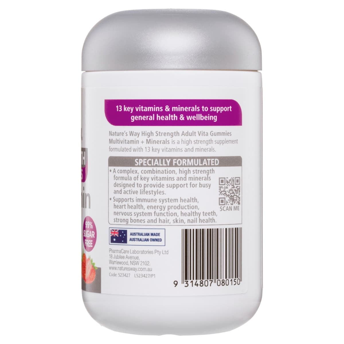 Thumbnail Nature's Way High Strength Adult Vita Gummies Multivitamin + Minerals 65 Pack