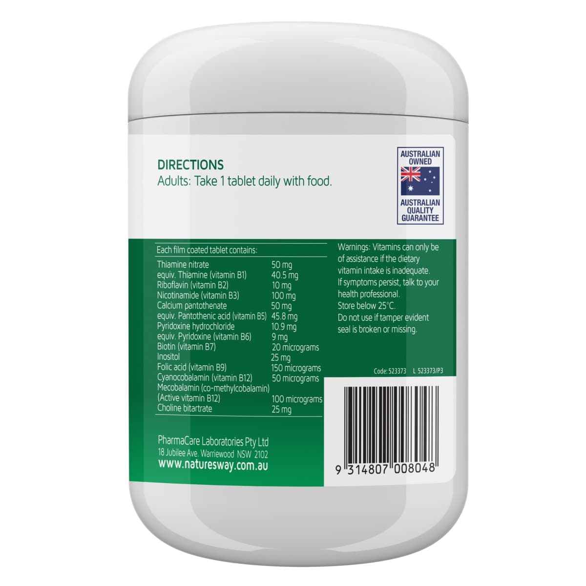 Thumbnail Nature's Way Mega B 200 Tablets