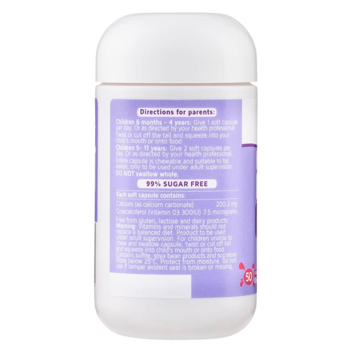 Thumbnail Nature's Way Kids Smart Bursts Calcium + D3 50 Chewable Capsules