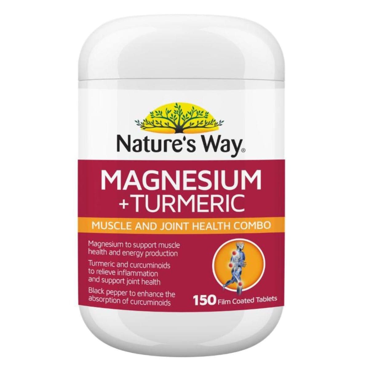 Thumbnail Nature's Way Magnesium + Turmeric 150 Tablets