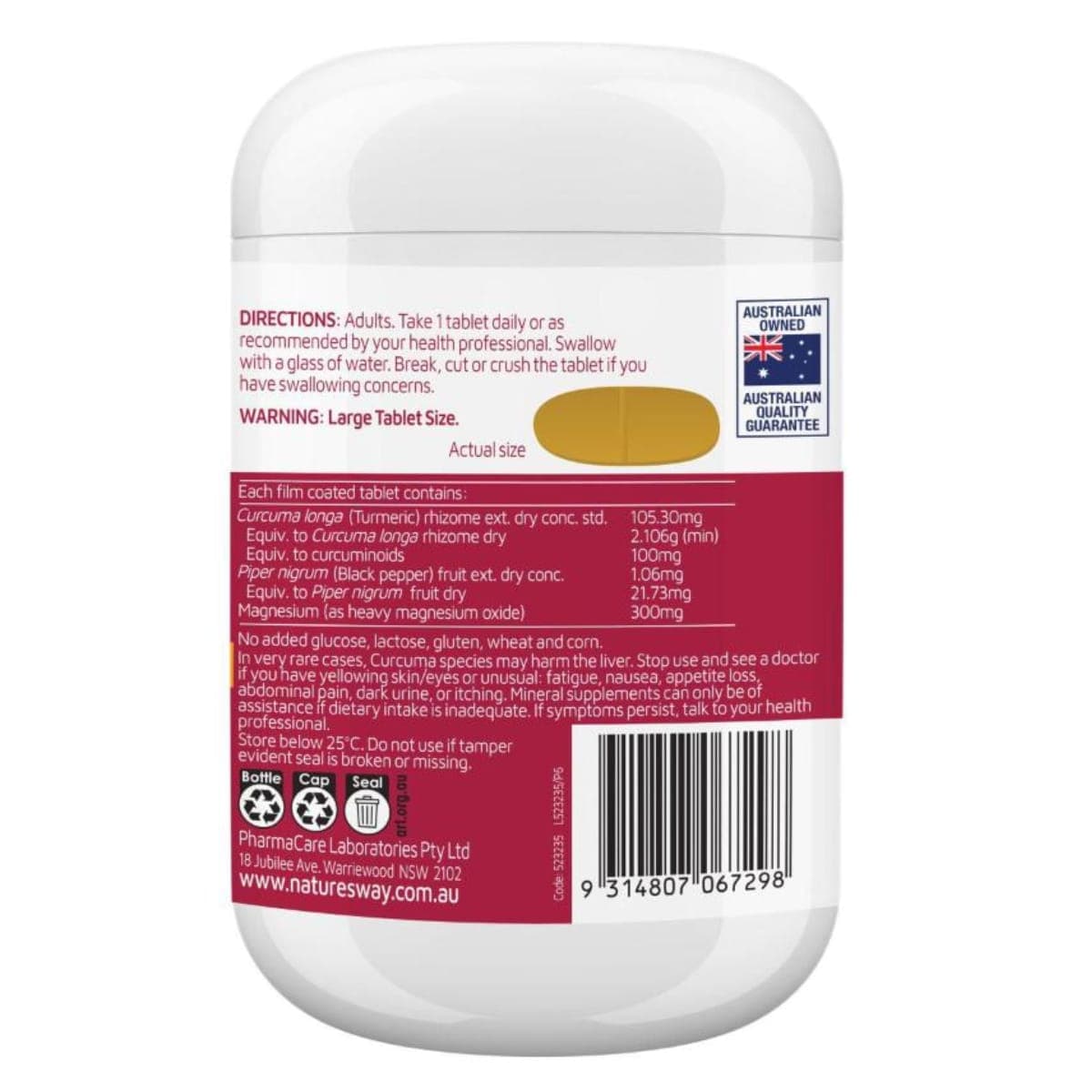 Thumbnail Nature's Way Magnesium + Turmeric 150 Tablets