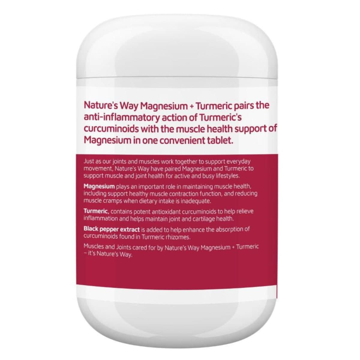Thumbnail Nature's Way Magnesium + Turmeric 150 Tablets