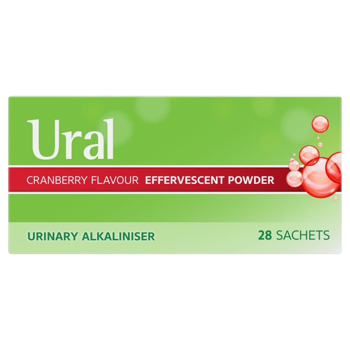 Thumbnail Ural Effervescent Powder Cranberry 28 x 4g Sachets
