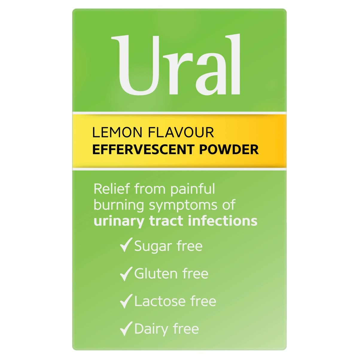 Thumbnail Ural Effervescent Powder Sachets Lemon Flavour 28 x 4g