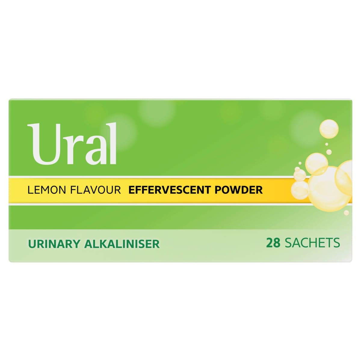 Thumbnail Ural Effervescent Powder Sachets Lemon Flavour 28 x 4g