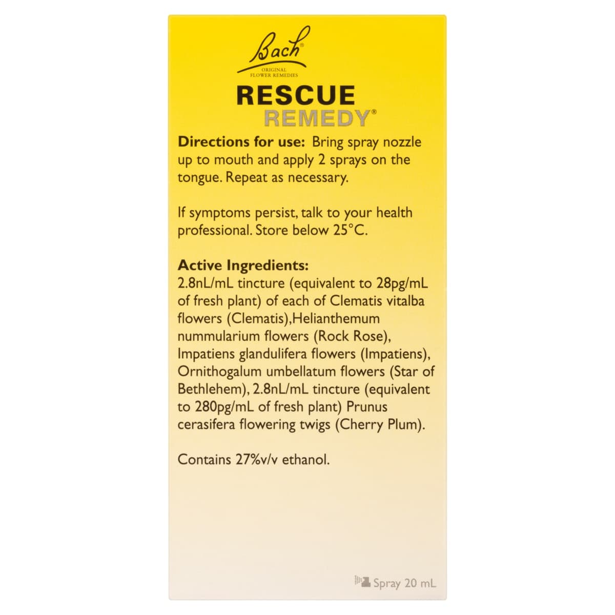 Thumbnail Bach Rescue Remedy Spray 20ml