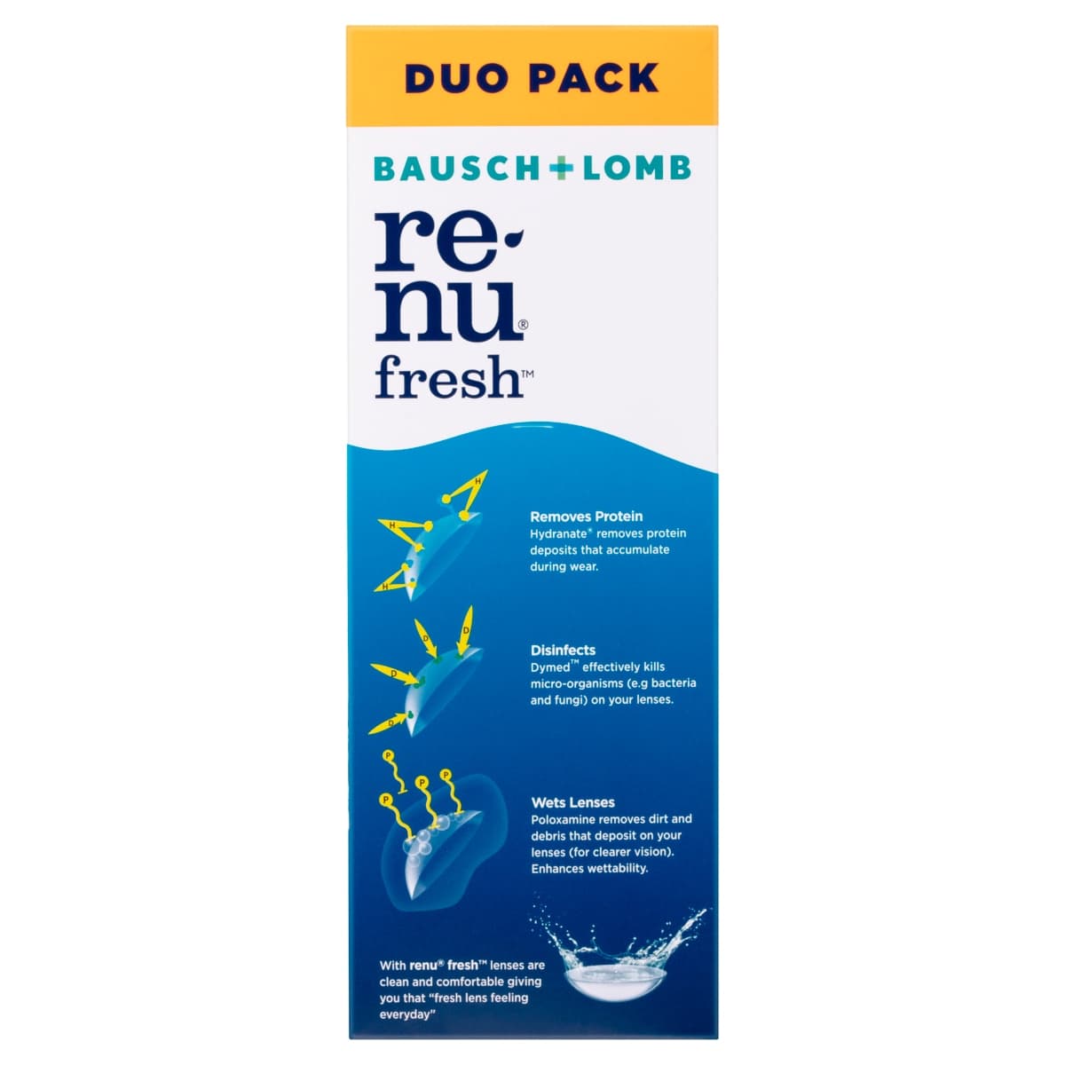Thumbnail Bausch & Lomb Renu Fresh Multi-Purpose Solution 355ml + 120ml