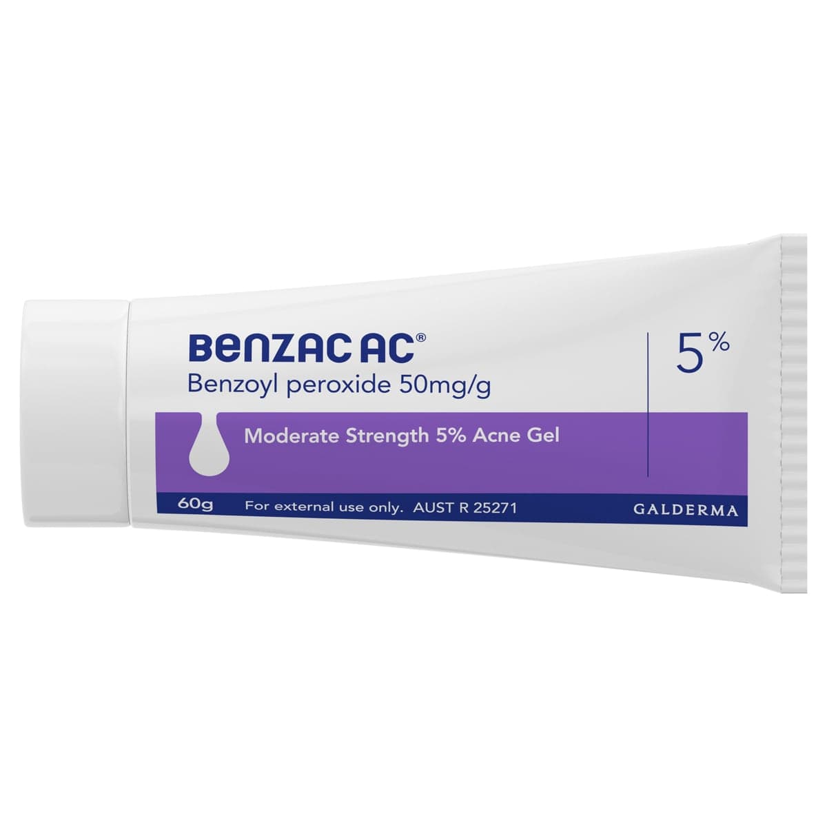 Thumbnail Benzac AC Moderate Strength 5.0% Acne Gel 60g
