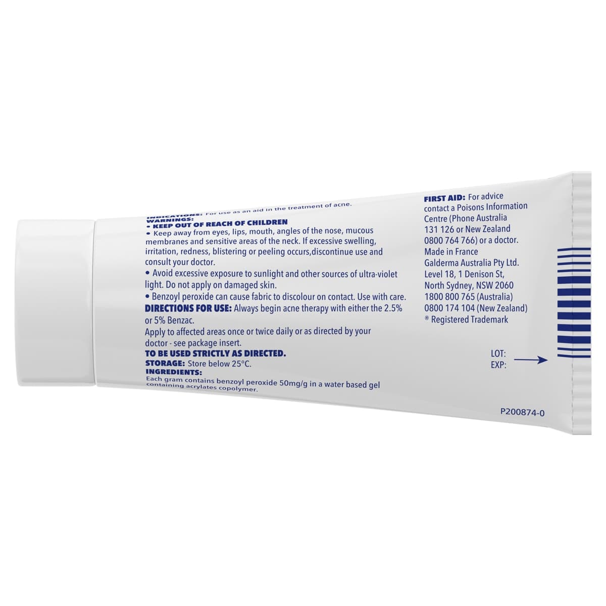 Thumbnail Benzac AC Moderate Strength 5.0% Acne Gel 60g