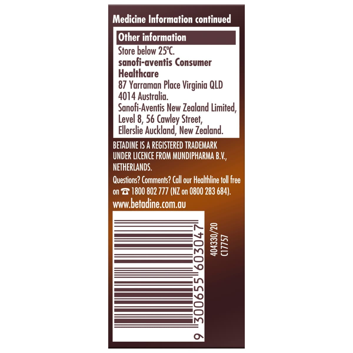 Thumbnail Betadine Antiseptic Topical Solution 15ml
