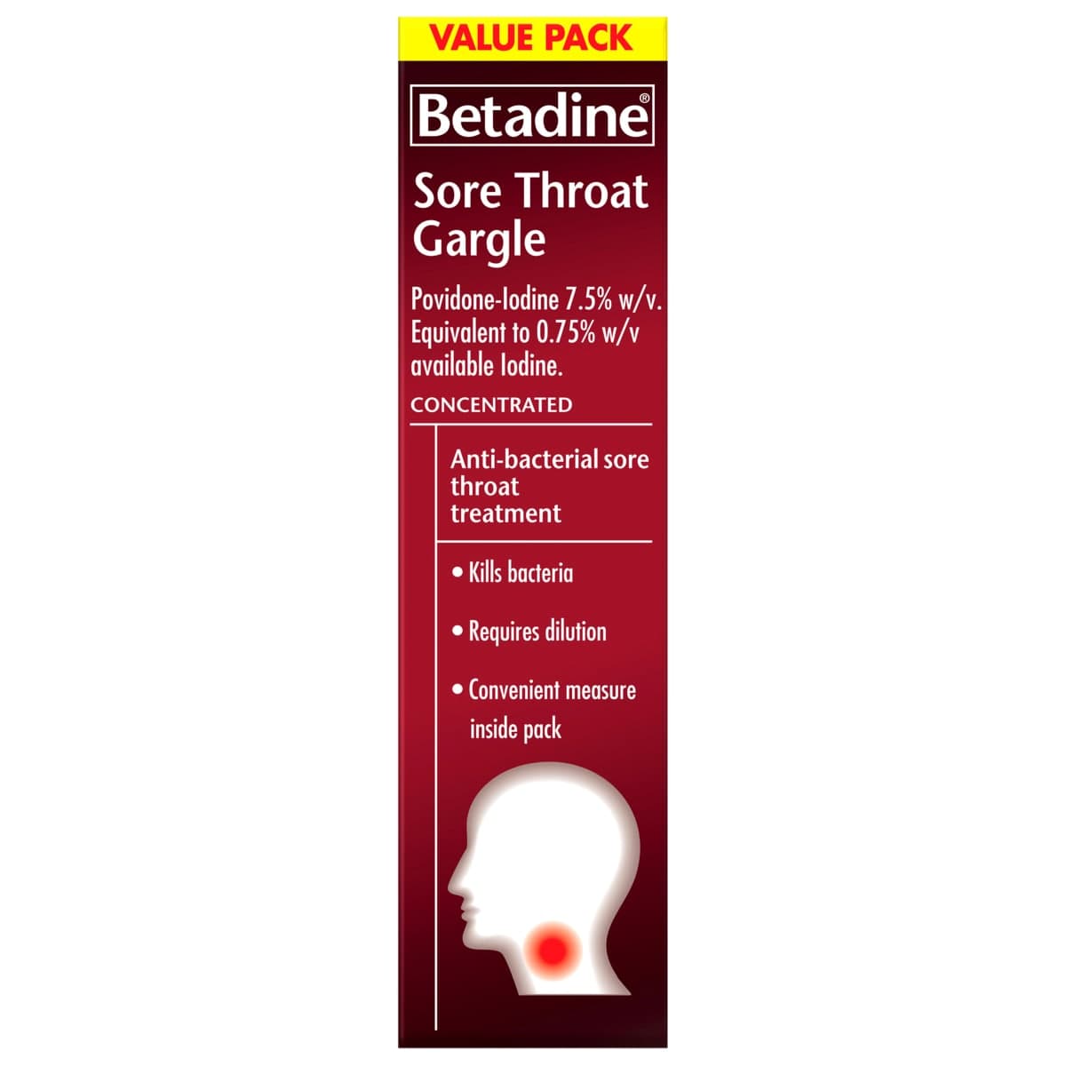 Thumbnail Betadine Sore Throat Gargle Concentrated 40ml