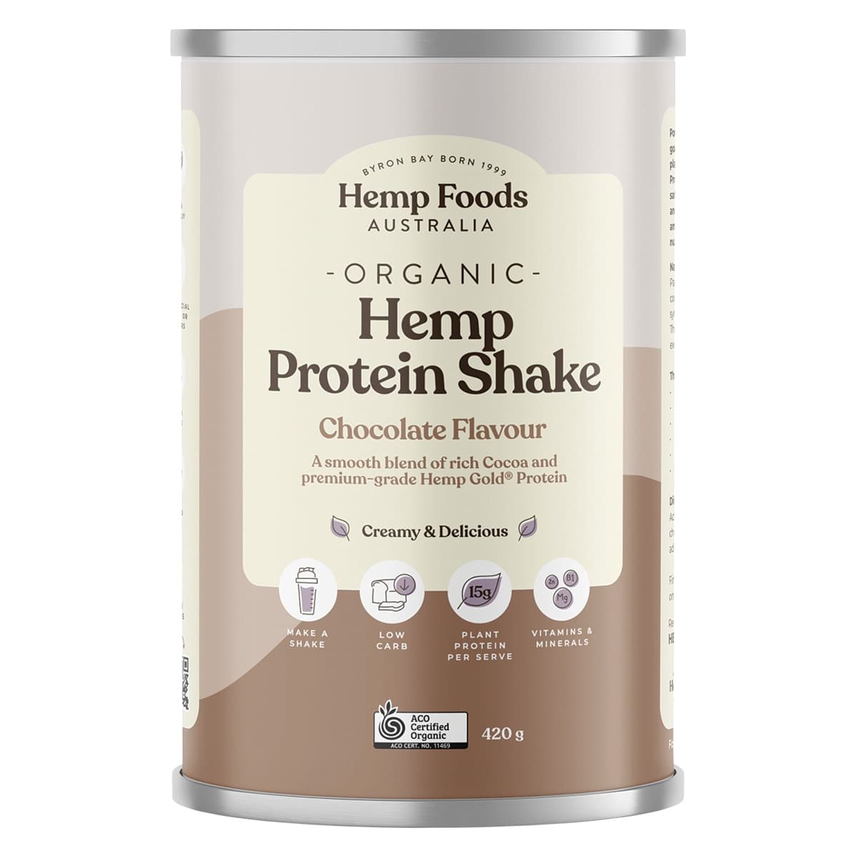 Thumbnail Hemp Foods Australia Organic Hemp Protein Chocolate 420g