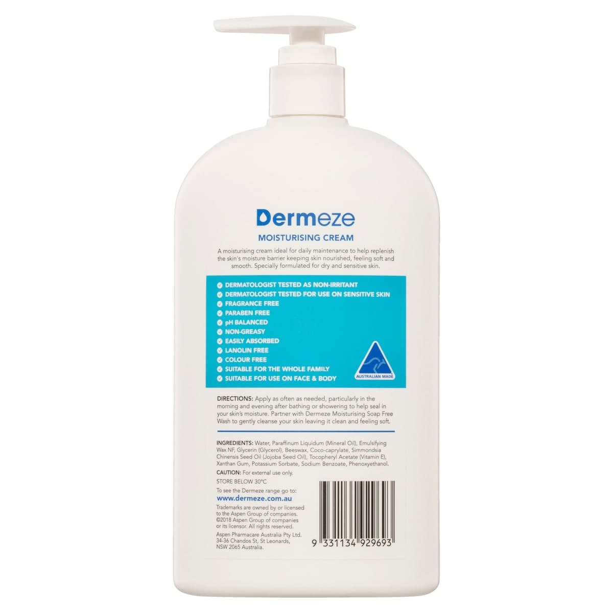 Thumbnail Dermeze Moisturising Cream 500g